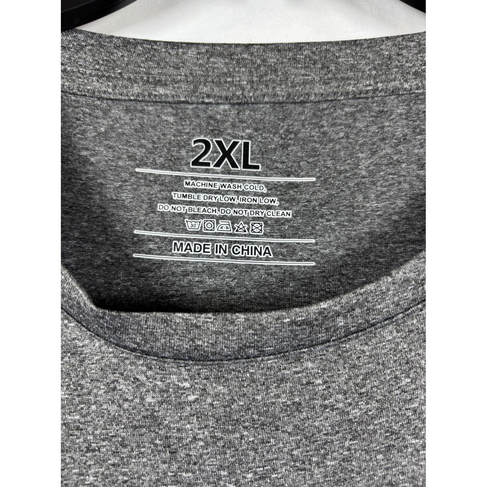Lot of 4 Mens 2XL Heathered Performance T-Shirts Short Sleeve Crew Neck Basics - Picture 12 of 13
